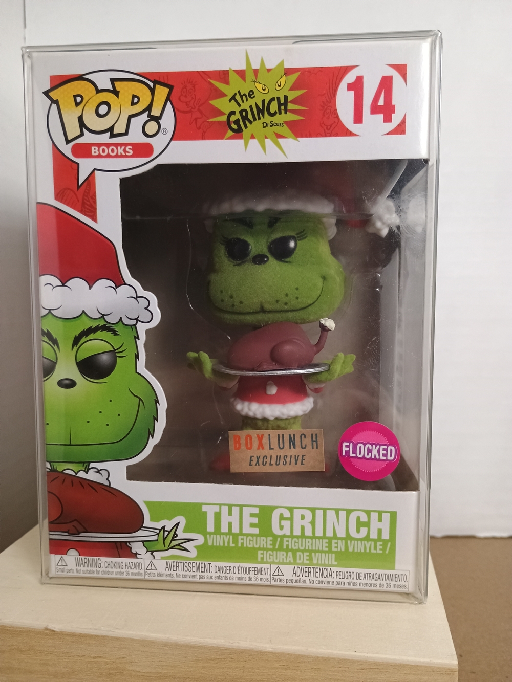 Funko The Grinch #14 BoxLunch Exclusive Flocked Vinyl Figure